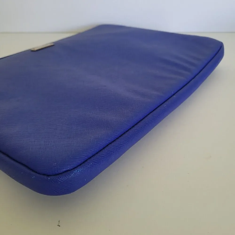 Kate Spade Slim Universal Blue Laptop Bag Sleeve Pouch‎ Zip 13Inch Padded